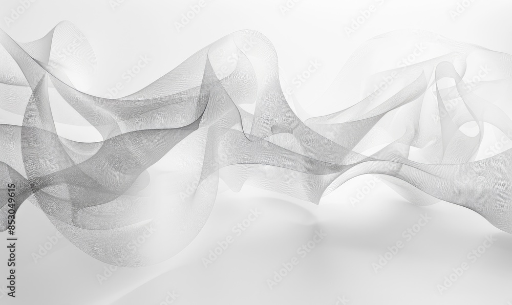 Poster crisscrossing lines forming a delicate web on a white backdrop, abstract background