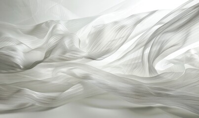 Obraz premium Crisscrossing lines forming a delicate web on a white backdrop, abstract background
