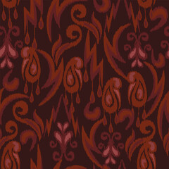 abstract seamless motif fabric patterns, abstract ikat, carpet, fabric, batik	
