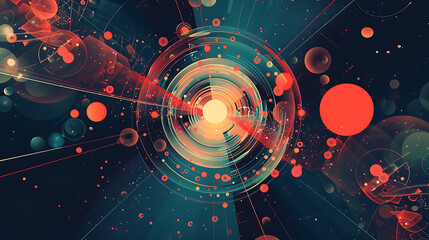 Geometric graphics, wallpaper, beautiful geometric background image