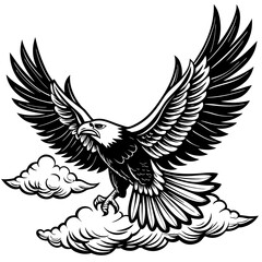 paint-a-majestic-eagle-soaring-through-the-sky