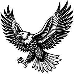 Fototapeta premium paint-a-majestic-eagle-soaring-through-the-sky