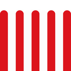 striped popcorn bag full of popcorn. popcorn bowl. striped line vector. Unusual cinema concept