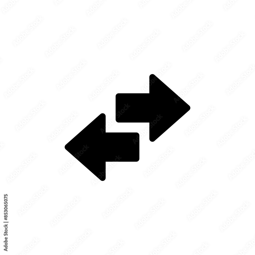 Aufkleber arrows data transfer icon, exchange arrow icons - swap icon with two arrows