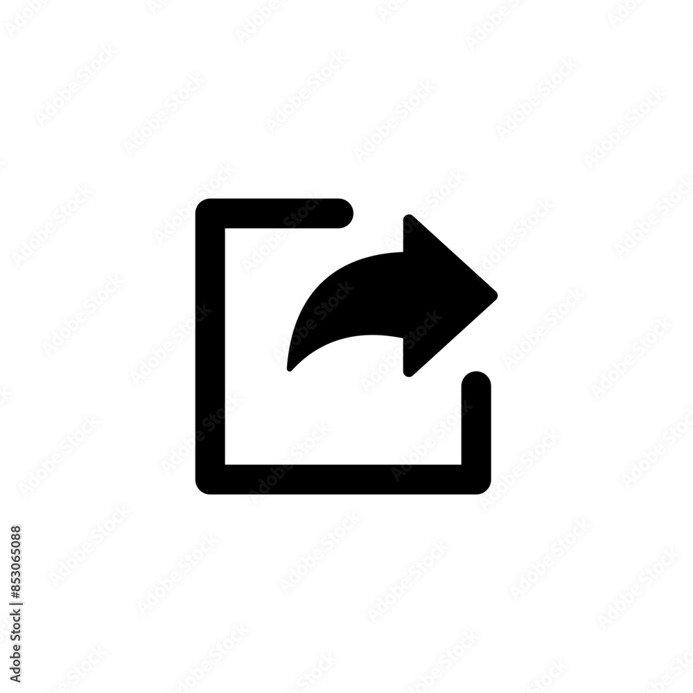 Poster share arrow icon reply send forward icons button