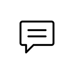 comment icon speech bubble symbol Chat message icons - talk message Bubble chat icon. web vector icon	