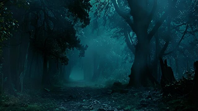 As night falls the forest comes alive with the sound of rustling leaves and creaking branches. Unseen eyes watch from the darkness following the footsteps of those who dare to venture