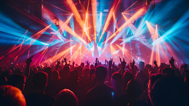 A high-energy concert with holographic performers.


