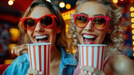 We Love Chick Flick Nights, Filled With Laughter And Joy, High Quality, HD