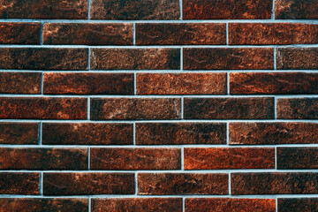 Clinker brick pattern with white mortar