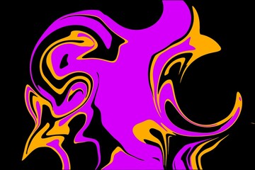 Colorful swirl waves abstract pattern background for PC wallpaper and aesthetic wallpaper.