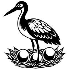 stork-bird-sits-on-eggs-silhouette
