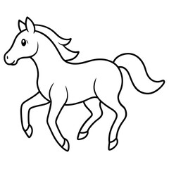 horse illustration isolated