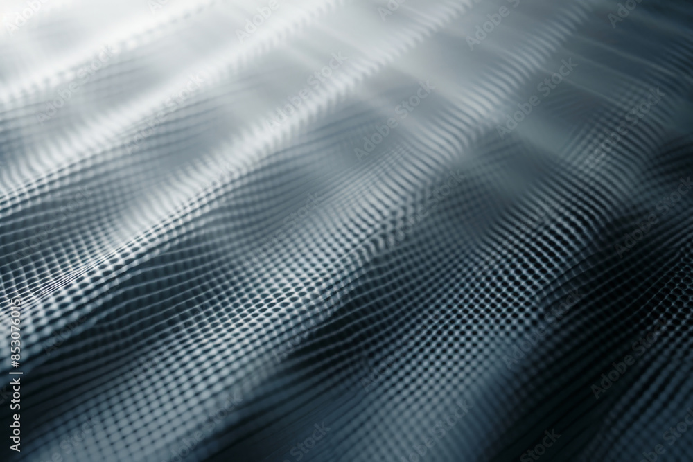 Poster the pattern is made up of small squares and circles, creating a sense of depth and texture, abstract
