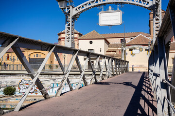 indurstrial metal bridge