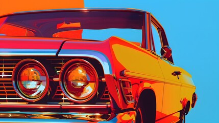 Vintage car , colorfull