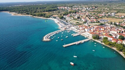 Luftbild – Fazana - Istrien Kroatien im Sommer