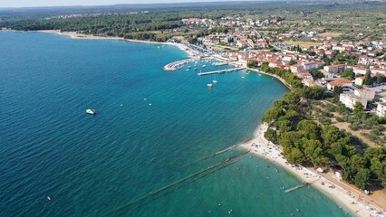 Luftbild – Fazana - Istrien Kroatien im Sommer