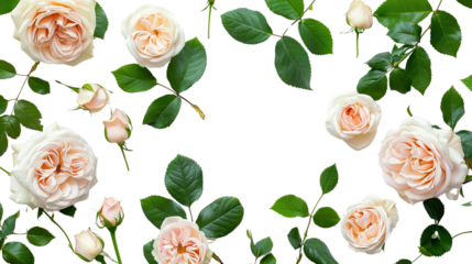 Roses on a transparent background