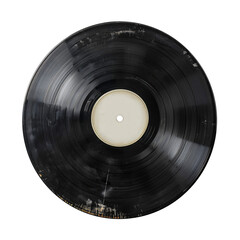 vinyl record black isolated on transparent background