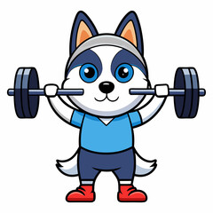 cute-husky-dog-lifting-barbell-cartoon-vector-icon
