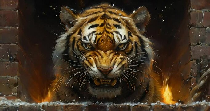portrait of a tiger