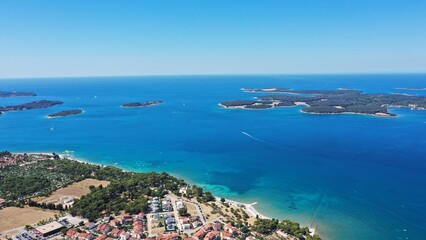 Luftbild – Fazana - Istrien Kroatien im Sommer