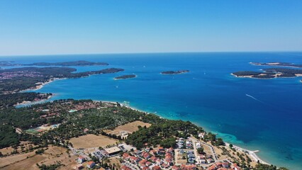 Luftbild – Fazana - Istrien Kroatien im Sommer