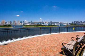 東京都港区 お台場海浜公園、展望デッキ