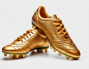 A set of golden football boots