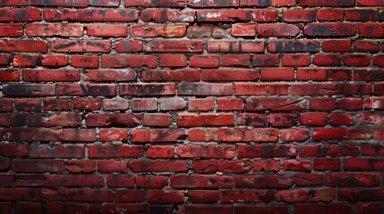 Red brick wall for background.