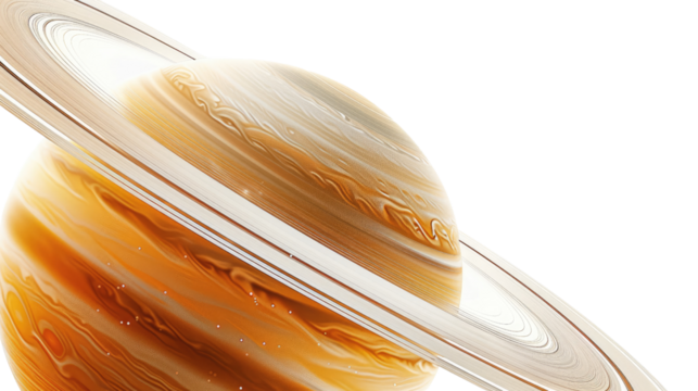 Saturn on a transparent background