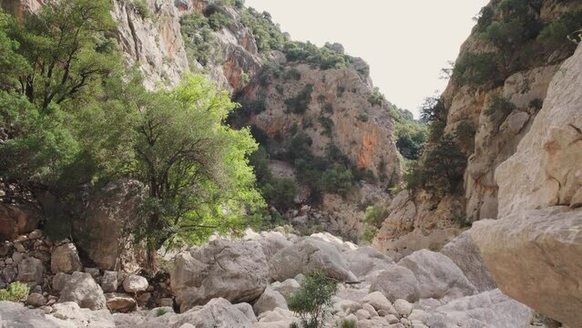 Gola di Gorropu gorge in Sardinia - The Gennargentu National Park, Province of Nuoro