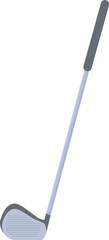 Minimalist illustration of a golf club, depicting the concept of golf