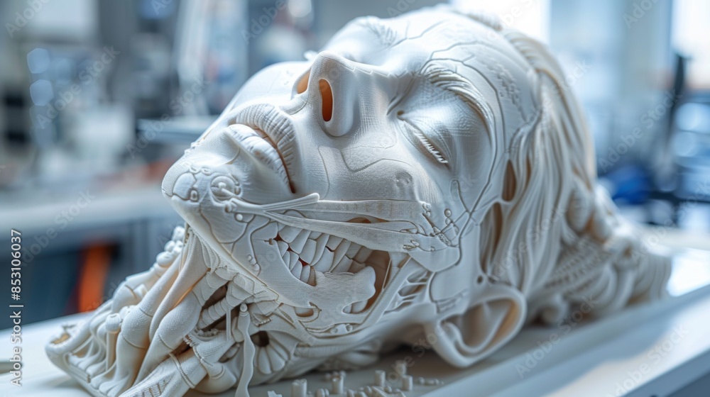 Poster create an image of a sleep disorders clinic using 3d