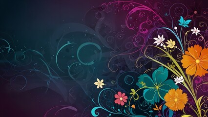 Flowing Floral Patterns for Design