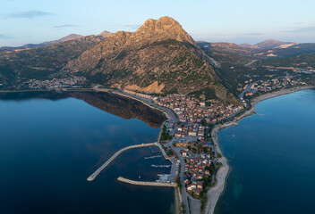 Lake Egirdir of Turkey is situated in the Isparta province. It is also known as the 'seven colored...