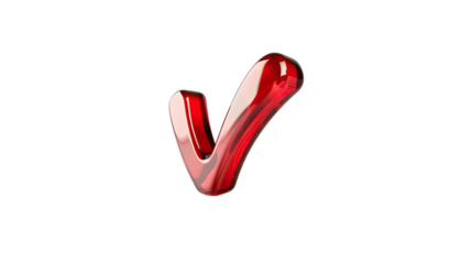 Check mark on transparent background