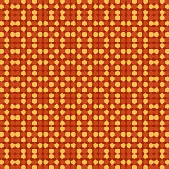 Vintage orange and yellow circle pattern.