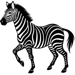 zebra-in-action-silhouette-isolated-on-white-backg