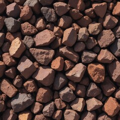 Rustic Red Iron Ore Texture Background
