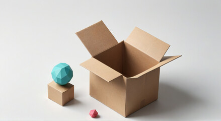 Fototapeta premium cardboard boxes