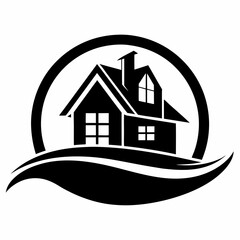 Real Estate Logo Illustration Vector File