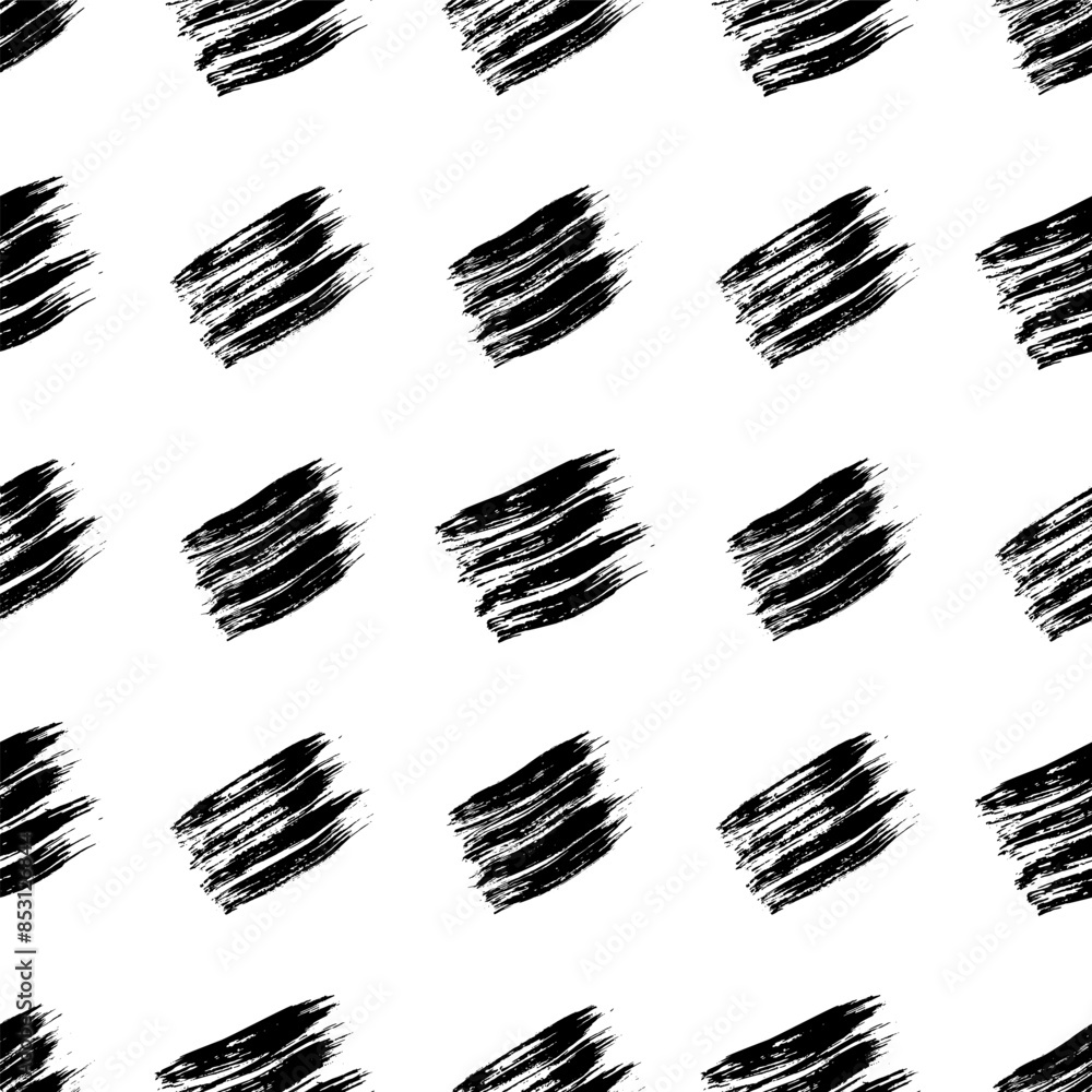 Poster seamless pattern with hand drawn scribble smears