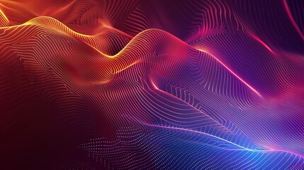 abstract lines background gradient in cyberpank style