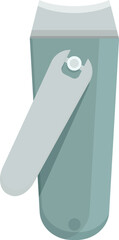 Metal nail clipper with an open lever, designed for trimming fingernails and toenails