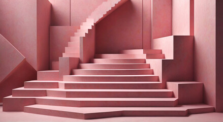 Obraz premium staircase with carpet