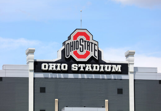 Columbus, Ohio, USA - June 9, 2024: The exterior of Ohio Stadium. Ohio Stadium is an American football stadium in Columbus, Ohio, on the campus of Ohio State University.