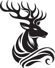 deer silhouette vector