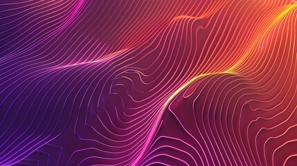 abstract lines background gradient in cyberpank style